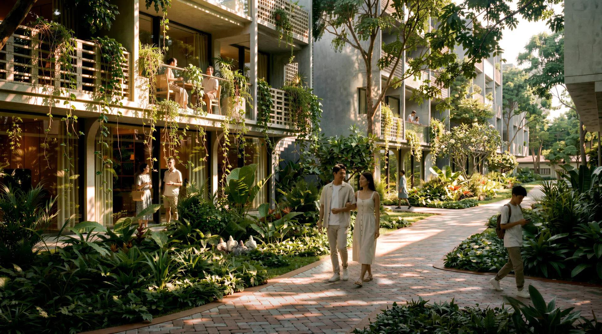 Lush garden residences at Amazing Grace